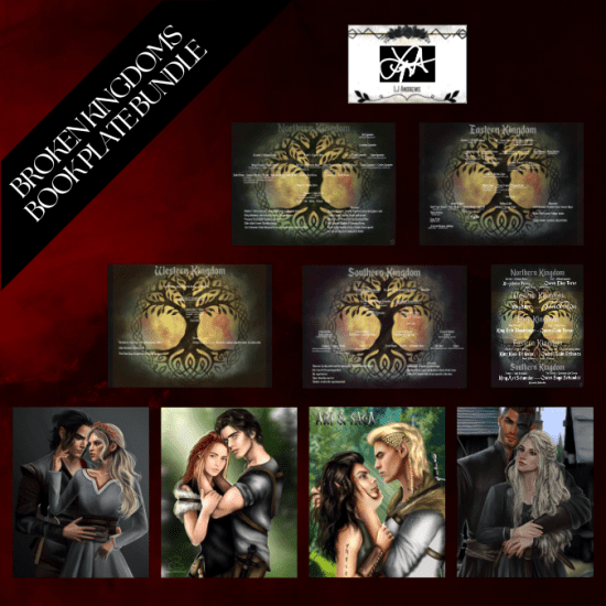 'The Broken Kingdom' Book Plate Bundle- One Book