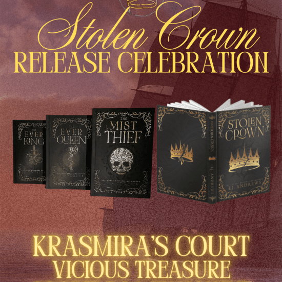 The Stolen Crown Krasmira's Court Vicious Treasure goodie bag